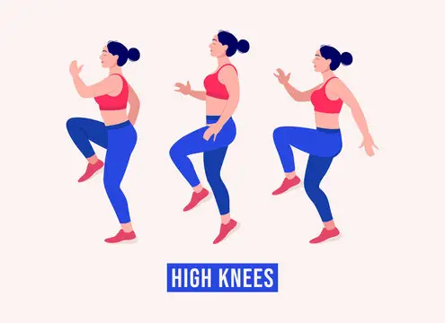 High knees tutorial exercise