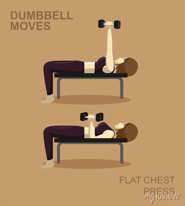 Flat chest exercises dumbbell moves