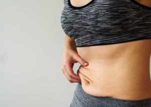 how to get rid of hanging belly after c section